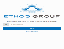 Tablet Screenshot of portal.ethosgroup.com